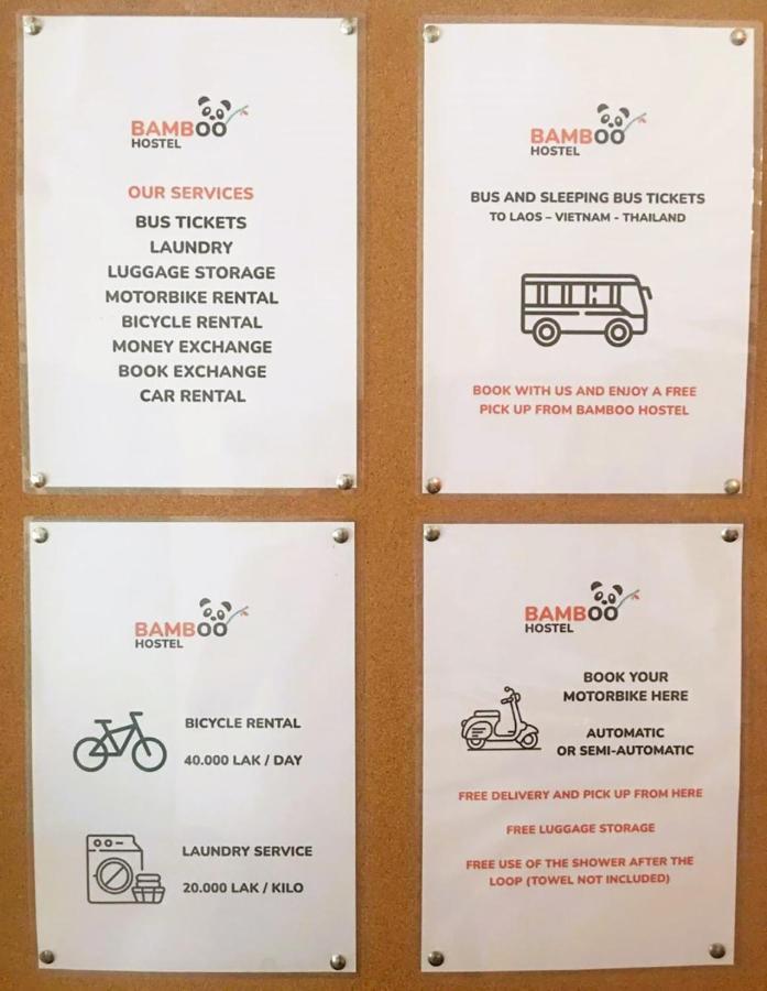 Bamboo Hostel Thakek Kültér fotó
