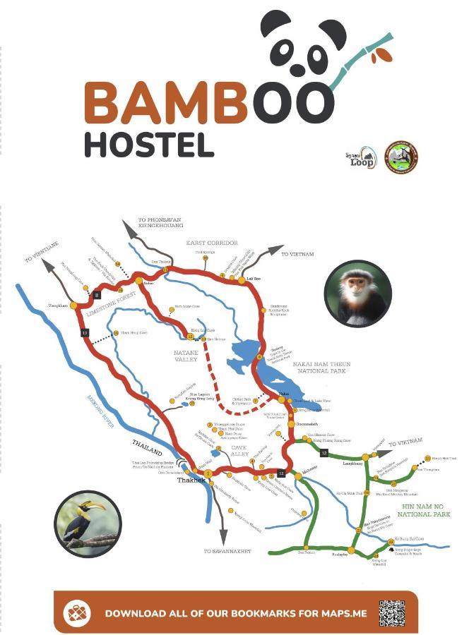 Bamboo Hostel Thakek Kültér fotó